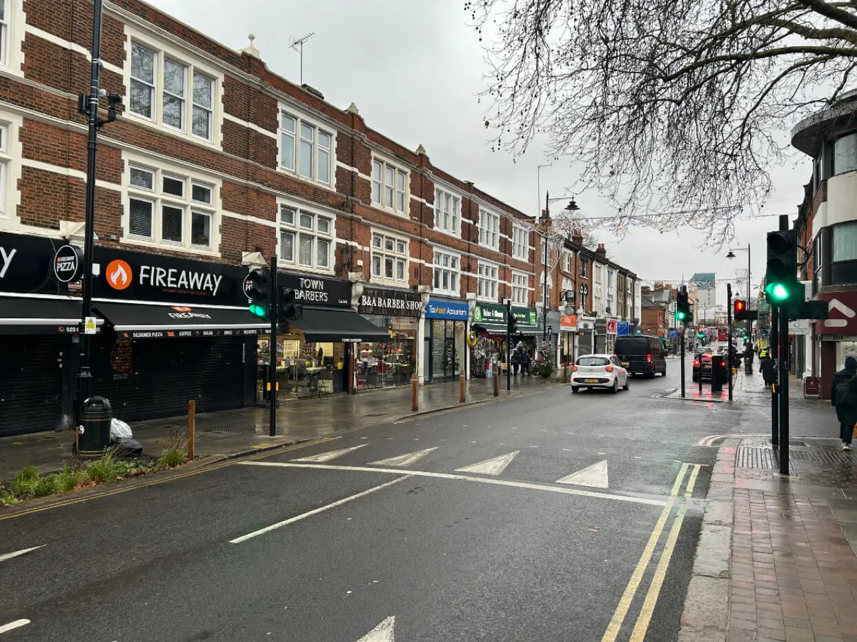 Enfield high street — local area served for concrete shed bases