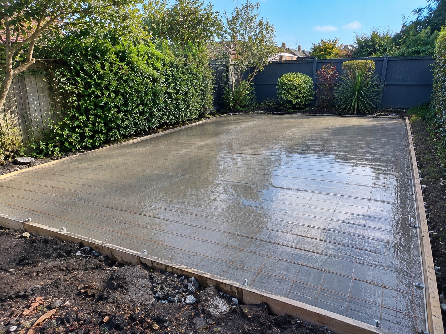 Concrete base installations in Southgate